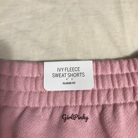 VS PINK shorts OUTFIT & TEE LIMITED EDITION CHALK ROSE/WHITE SHELL ALL SIZES - Picture 7 of 7